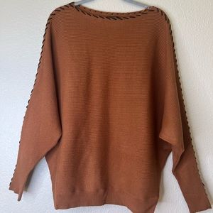 Tahari Pullover Sweater with Dolman Sleeves SZ XL